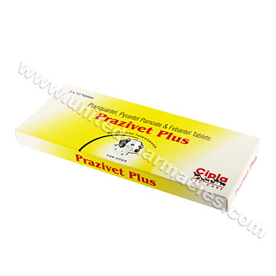 Prazivet Plus (Praziquantel/Pyrantel Pamoate/Febantel) - 50/144/150mg (20 Tablets) Image1