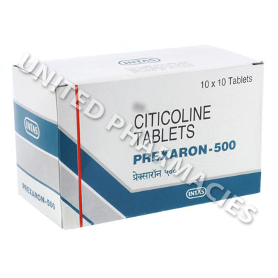 Prexaron 500 (Citicoline) - 500mg (10 Tablets) Image1