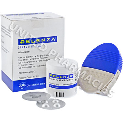 Relenza (Zanamivir) - 5mg (20 Rotacaps and 1 Diskhaler) Image1