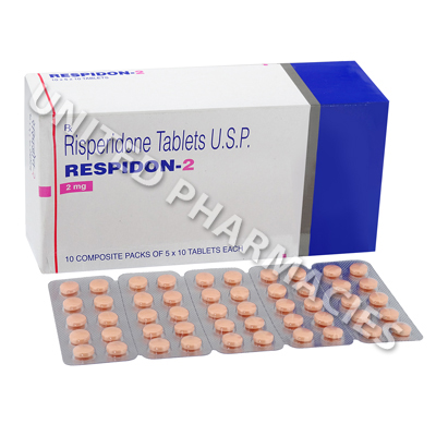 Respidon (Risperidone) - 2mg (10 Tablets) Image1