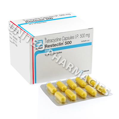 Resteclin (Tetracycline) - 250mg (10 Capsules) Image1