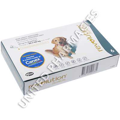 Revolution (Selamectin) - 120mg (6 x 1mL) (for dogs 20.1-40kg) Image1