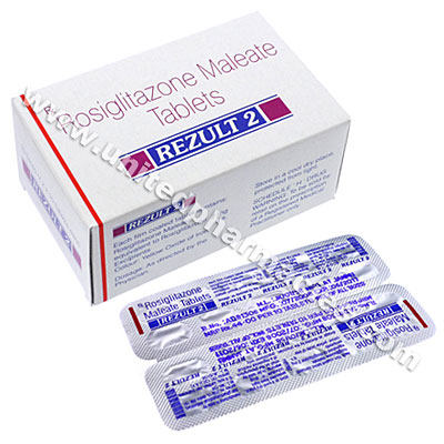Rezult (Rosiglitazone Maleate) - 2mg (10 Tablets) Image1