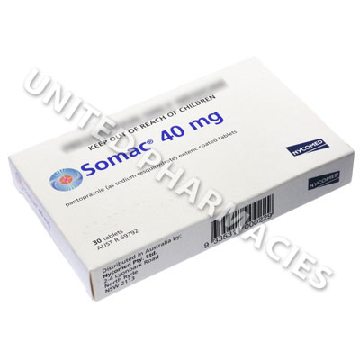 Somac (Protonix) - 40mg (30 Tablets) Image1
