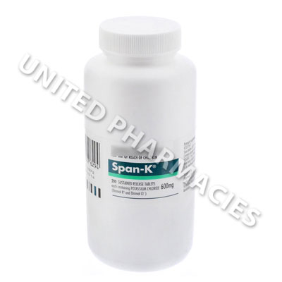 Span-K (Potassium Chloride) - 600mg (200 Tablets) Image1