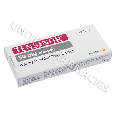 Tensinor (Atenolol) - 50mg (28 Tablets) Image1