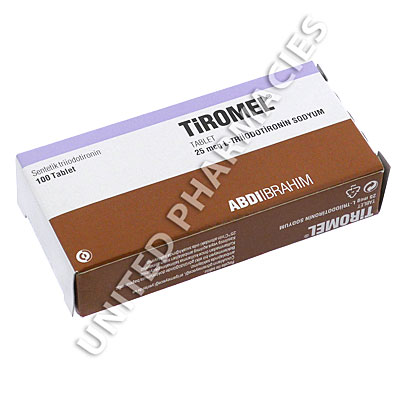 Tiromel (Iothyronine Sodium) -  25mcg (100 Tablets) Image1