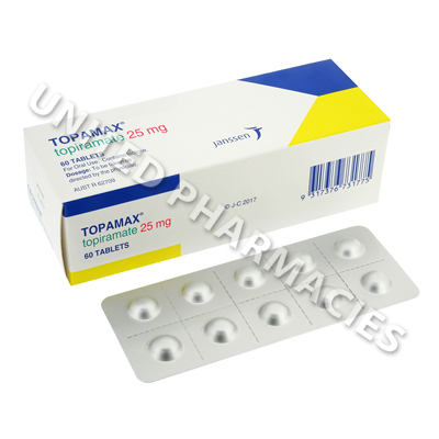 Topamax (Topiramate) - 25mg (60 Tablets) Image1