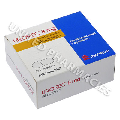 Urorec (Silodosin) - 8mg (20 Tablets) Image1