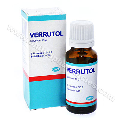 Verrutol (Salicylic Acid/Fluorouracil) - 100mg/g / 5mg/g (15g) Image1