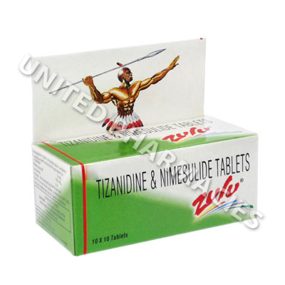 Zulu (Tizanidine HCL/Nimesulide) - 2mg/100mg (10 Tablets) Image1